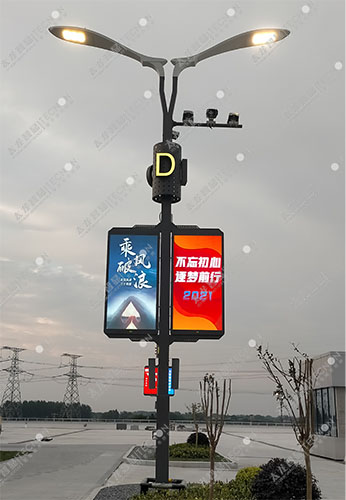 led灯杆屏|智慧灯杆屏|立柱广告机|led广告机|智慧路灯屏|户外LED广告机|灯杆屏