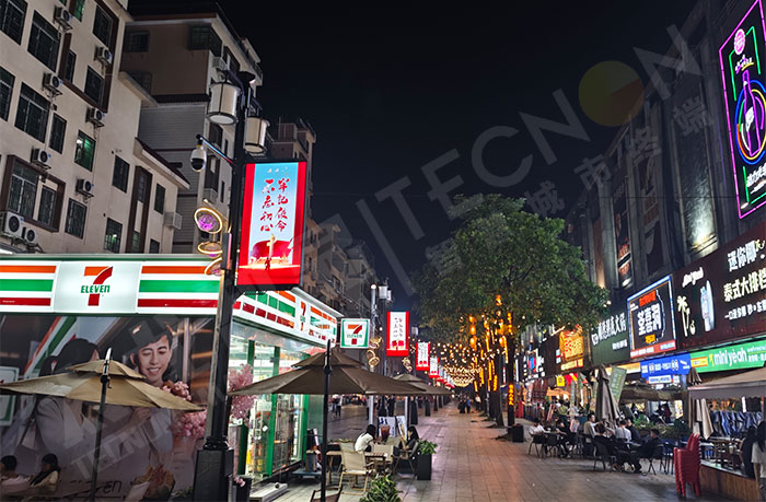 成熟型方案的LED灯杆屏