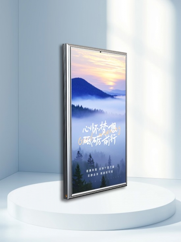 全铸铝800×1400单面LED灯杆屏