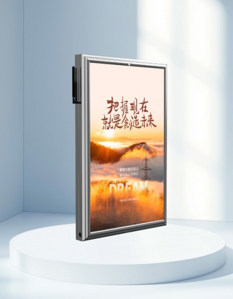 全铸铝600×1000单面LED灯杆屏