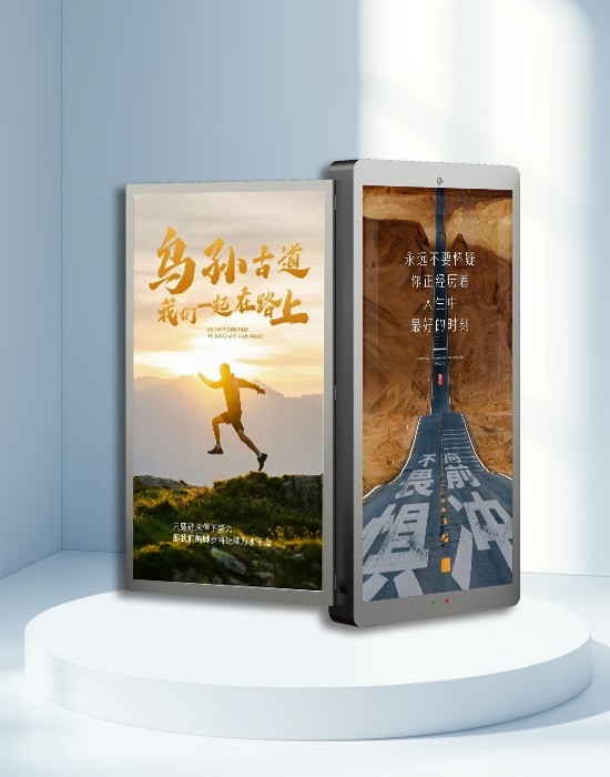 钣金箱600×1200双面LED灯杆屏