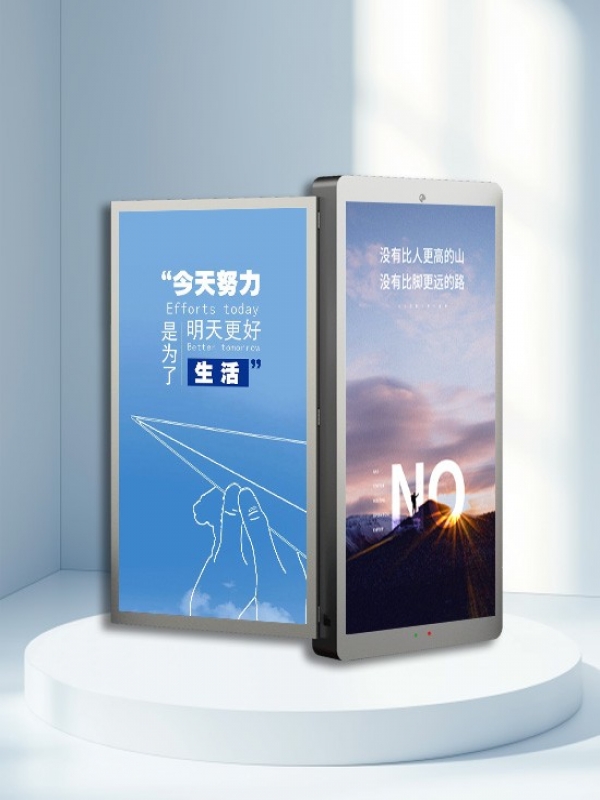 钣金箱400×800双面LED灯杆屏